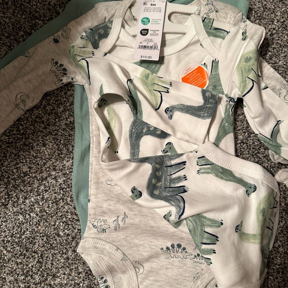 Carter’s Dinosaur Print Baby Onesies Set